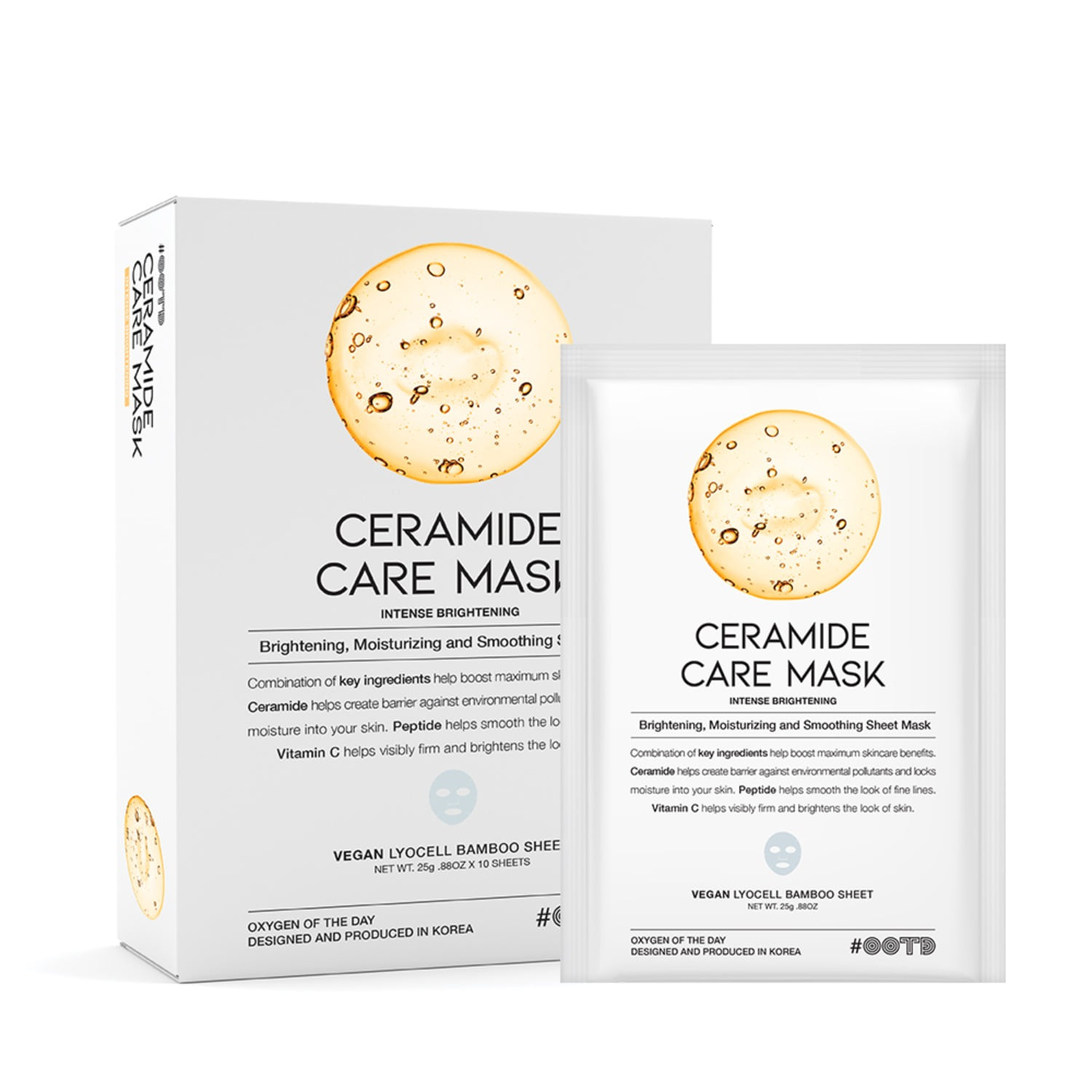 OOTD 세라마이드 케어 마스크팩 10매입  CERAMIDE CARE MASK